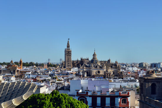 Blick auf die Kathedrale vom Parasol