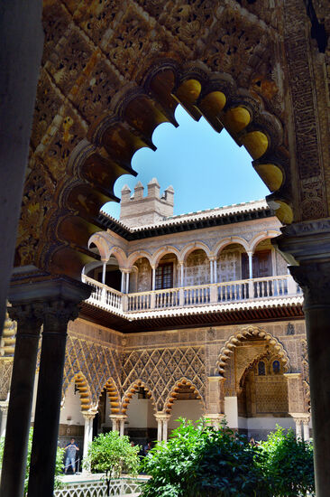 Der Alcázar von Sevilla ist ein Beispiel für den Mudejar-Stil