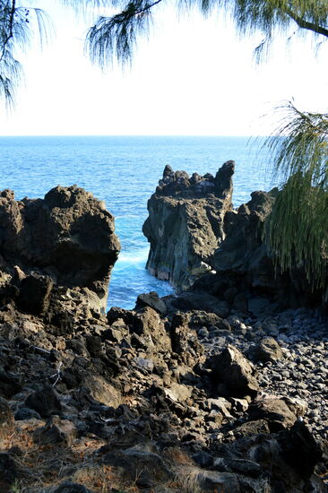 Das sonst so wilde Ende der Insel - diesmal ganz friedlich und ruhig