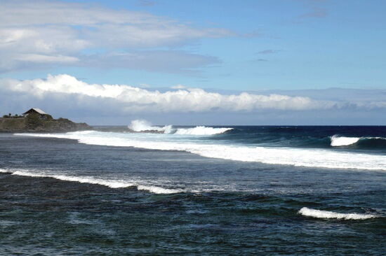 Die Brandung bei Terre-Sainte