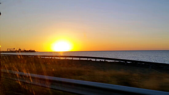 Sonnenuntergang bei Le Port