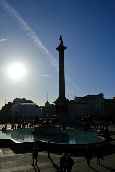 Admiral Nelson auf seiner Säule am Trafalgar Square