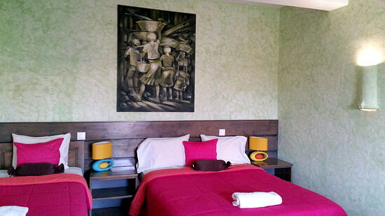 Unser Zimmer im "Vivenda Viviani"