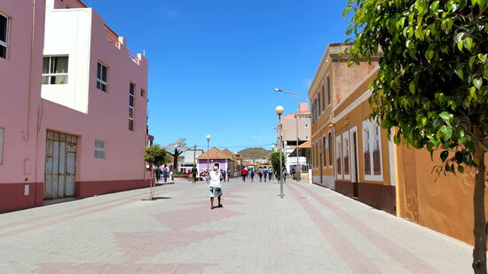 In der Fußgängerzone von Assomada