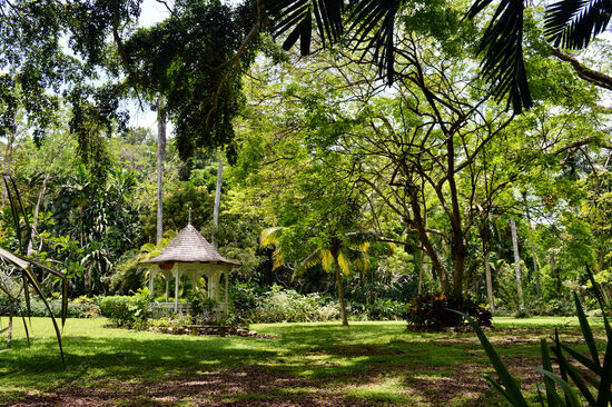 Nur der Pavillon erinnert noch an das Shaw Park Hotel - alle übrigen Gebäude wurden durch Termiten verspeist...