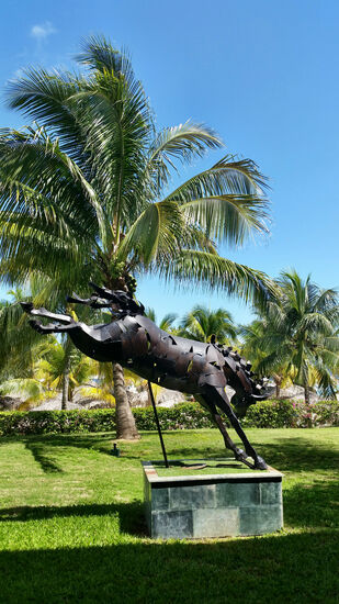 Moderne Kunst in der Hotelanlage