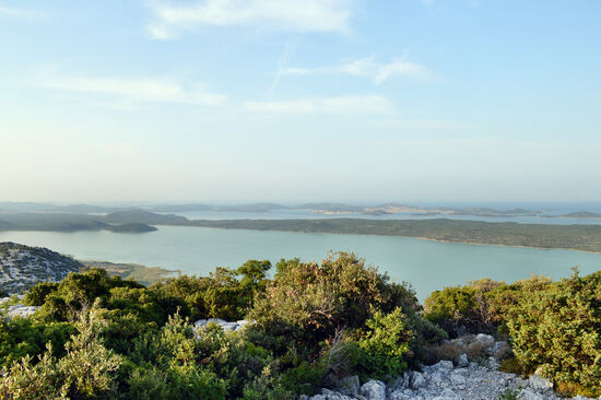 Blick über See und Meer