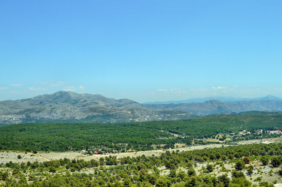 Blick ins Hinterland von Dubrovnik