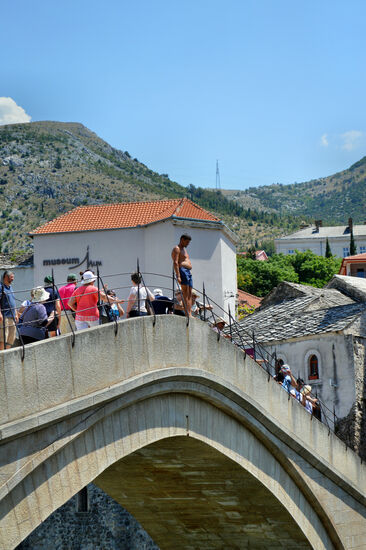 Kurz vor dem Absprung