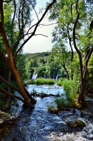 Oberhalb der Kravica-Wasserfälle