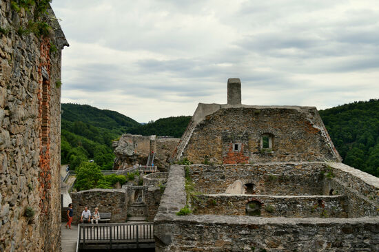 In der Burgruine Aggstein