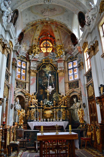 In der Kirche des Augustiner-Chorherrenstifts in Dürrnstein