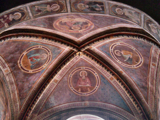 Fresken im Chor der Dorfkirche