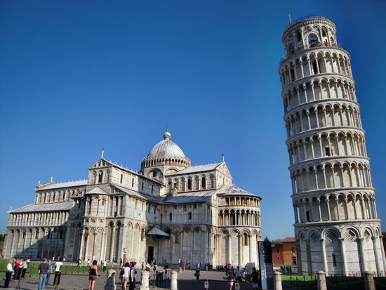 Dom und der berühmteste Turm von Pisa