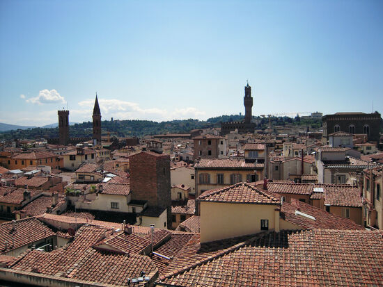 Blick über die Dächer der Altstadt von Florenz