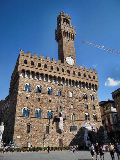 Palazzo Vecchio an der Piazza della Signoria