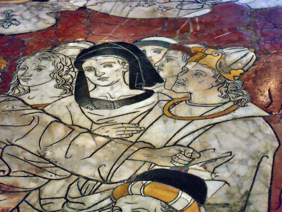 Kunst auf dem Fußboden des Doms