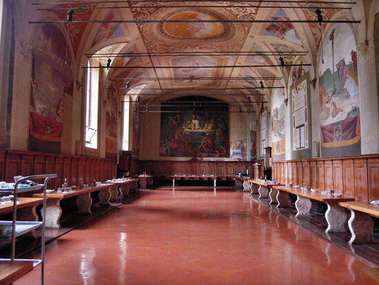 Refektorium von Monte Oliveto Maggiore