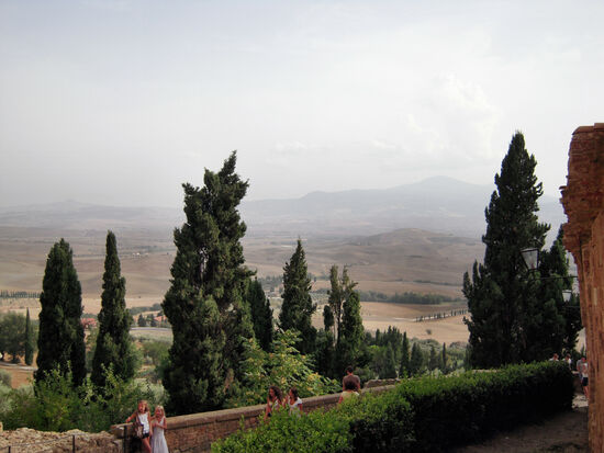 Blick über das Val d'Orcia