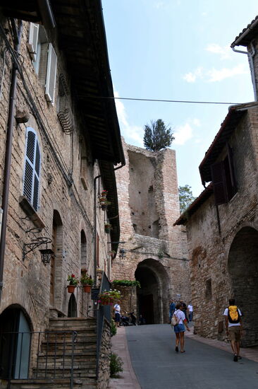 In der Altstadt von Assisi