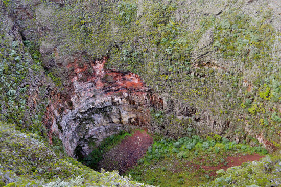 Blick in den Cratère Commerson