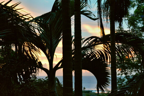 Sonnenuntergang über dem Indischen Ozean