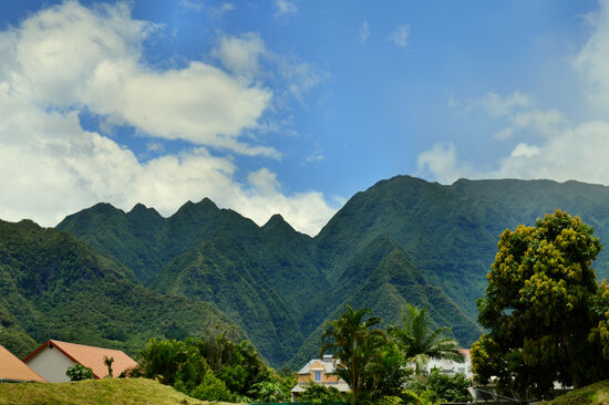 Blick auf das Massiv des Dimitile