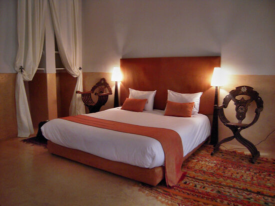 Teil unseres Zimmers im Dar Lalla F'dila