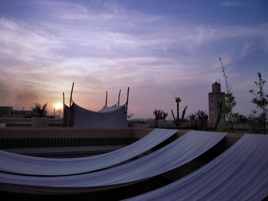 Sonnenuntergang über Marrakesch