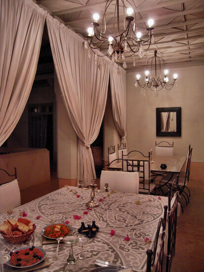 Der Speiseraum des Dar Lalla F'dila