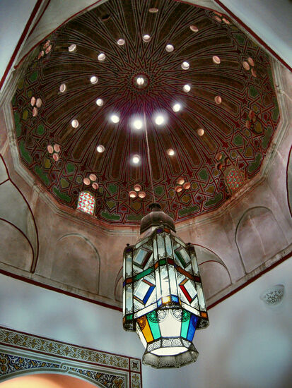 Im ehemaligen Hammam des Palastes