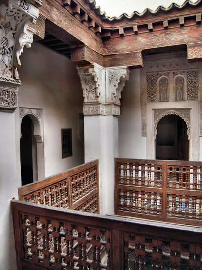 Die Medersa Ben Youssef war eine der bedeutendsten Koranschulen des Mahreb