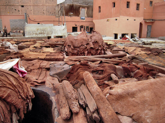 Im Gerberviertel von Marrakesch