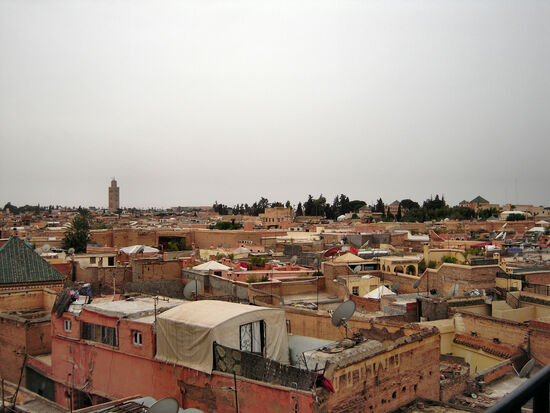 Blick über die Medina von einer Terrasse