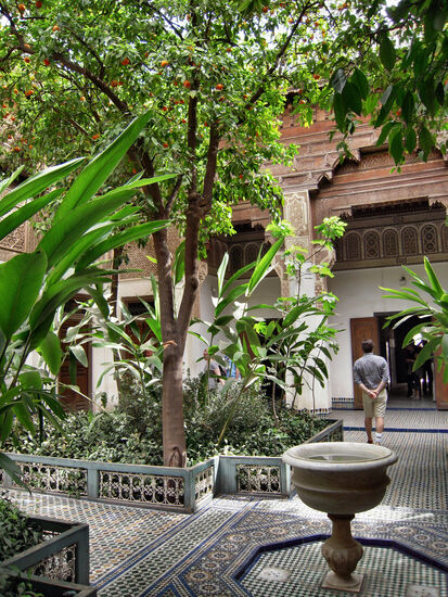 Kleiner Garten des Bahia-Palastes