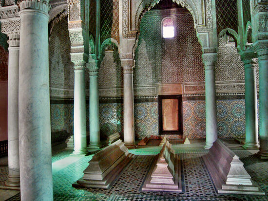 "Saal der 12 Säulen" mit den bedeutendsten Gräbern der Saadier-Dynastie