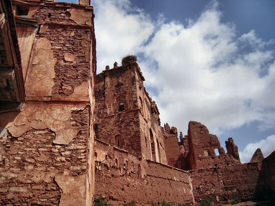 Die Kasbah von Telouet ist zu einem Großteil verfallen, aber faszinierend