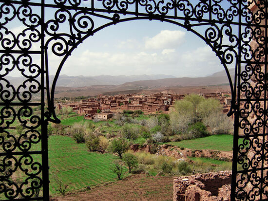 Blick auf das Dorf Telouet