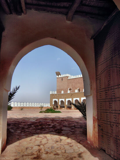 Terrasse der Kasbah von Tifoultoute