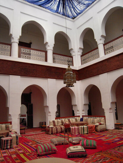 Raum in der Kasbah von Tifoultoute