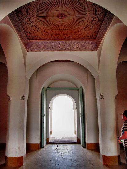 Im Pavillon am großen Bassin