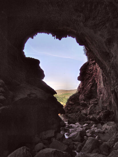 Ein Blick zurück zeigt - je nach Phantasie - entweder ganz Afrika oder ein Herz...