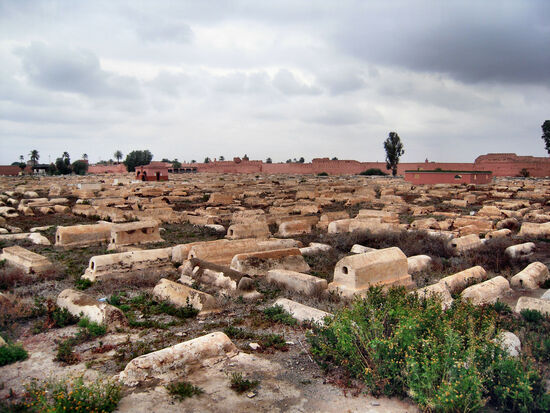 Der jüdische Friedhof im Viertel Mellah