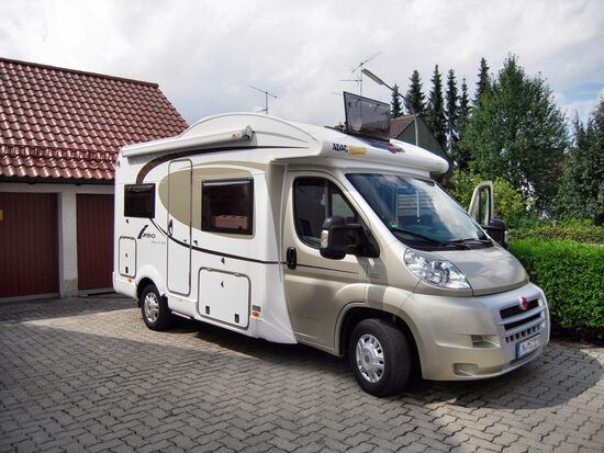 Unser rollendes Zuhause vor dem Start