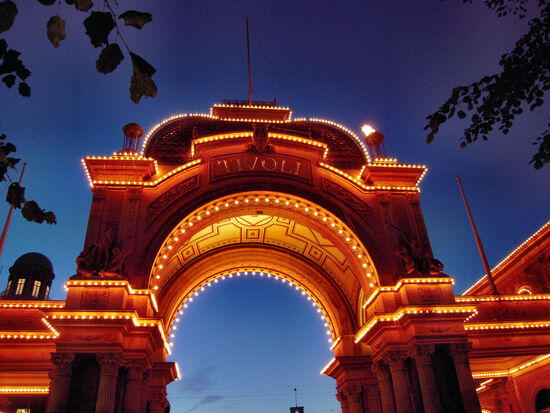 Historisches Eingangstor zum Kopenhagener Tivoli