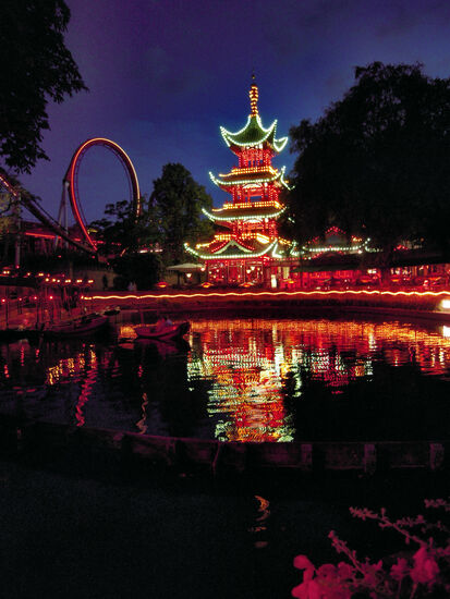Viel Licht und Wasser im Tivoli