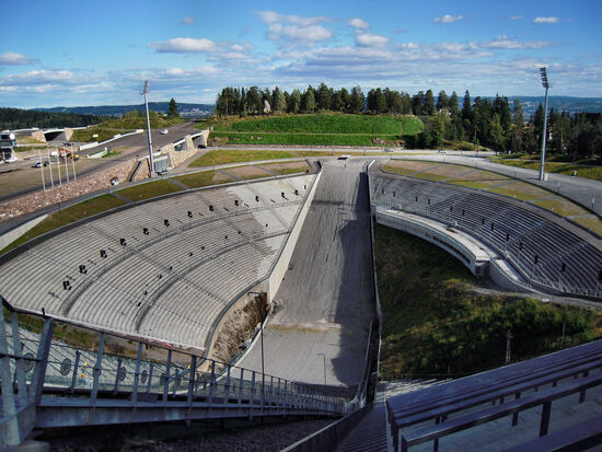 Blick in die Holmenkollen-Arena