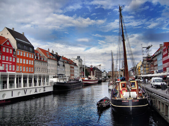 Am Nyhavn in Kopenhagen