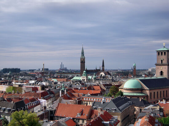 Blick über Kopenhagen vom Runden Turm