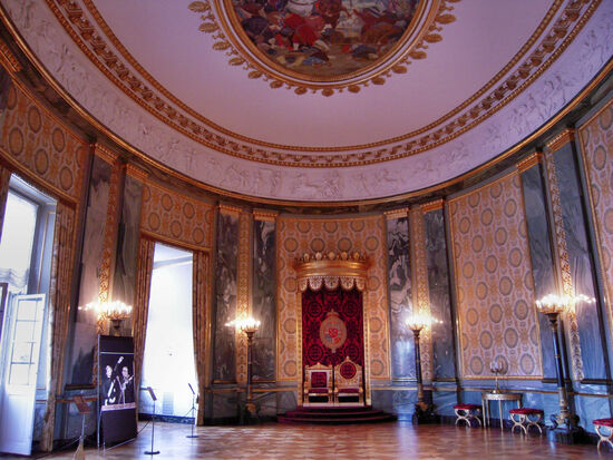 Thronsaal in Schloss Christiansborg in Kopenhagen